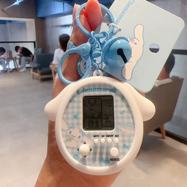 Cartoon Genuine Sanrio HelloKitty Kulomi Projection Camera Pendant Plush Big Ear Dog Keychain Female