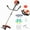 2 in 1 Red, variant on 2025 New Gas Weed Wacker, 52cc 5-in-1 Gas Weed Eater, String Trimmer, Hedge Trimmer, Pole Chainsaw with Extension Pole,Brush Cutter, Multi Functional Trimming Tools for Home Yard Garden