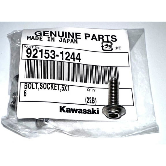 Kawasaki OEM Factory Bolt 5x16  Socket Head Multi Fit 92153-1244