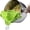 green, variant on Clip On Silicone Food Strainer, Adjustable Snap Colander Spout for Pots Pans Bowls, Heat Resistant Kitchen Gadget for Draining Pasta, Spaghetti, Vegetables, Fruits & Ground Beef
