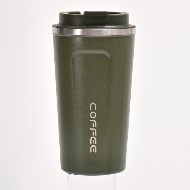 Taza de café de acero inoxidable 304 para el hogar, oficina, de aspecto atractivo, con aislamiento térmico, taza de agua portátil para el automóvil