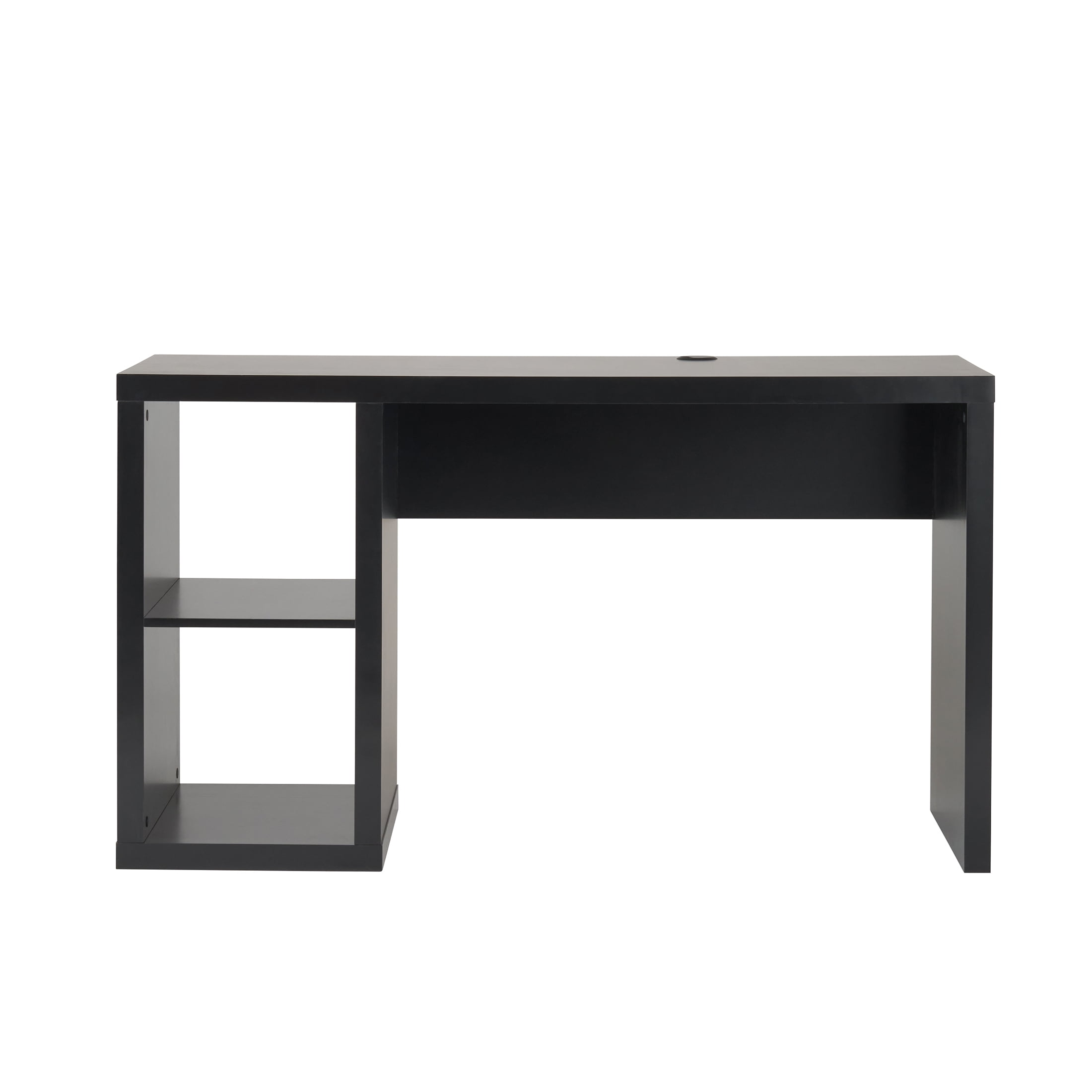 Better Homes & Gardens Cube Storage Office Desk, Solid Black