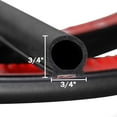 thumbnail image 3 of Rubber Seal Strip D Shape Hollow with Bulb Automotive Weather Stripping Self-adhesive EPDM Black 8FT, 3 of 6