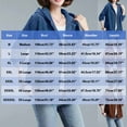 thumbnail image 4 of jtjvou Winter Corduroy CoatWomen's Hooded Jacket Warm Thicken Loose Long Sleeve Outerwear Female Casual Clothing Blue L, 4 of 6