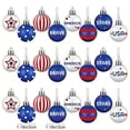 thumbnail image 2 of Nkmbld 24PC Patriotic Hanging Ball Ornaments Independence Day Decorations Hanging Pendants for USA 250th Anniversary Party Window Wall Decoration, 2 of 9