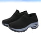 thumbnail image 3 of Zapatillas deportivas negras de tejido moderno para mujer, transpirables, sin cordones, informales, para actividades al aire libre, talla 38, 3 of 5