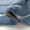 thumbnail image 6 of SAFAVIEH Florida Tamzen Abstract Shag Area Rug, Light Blue/Cream, 11' x 15', 6 of 11