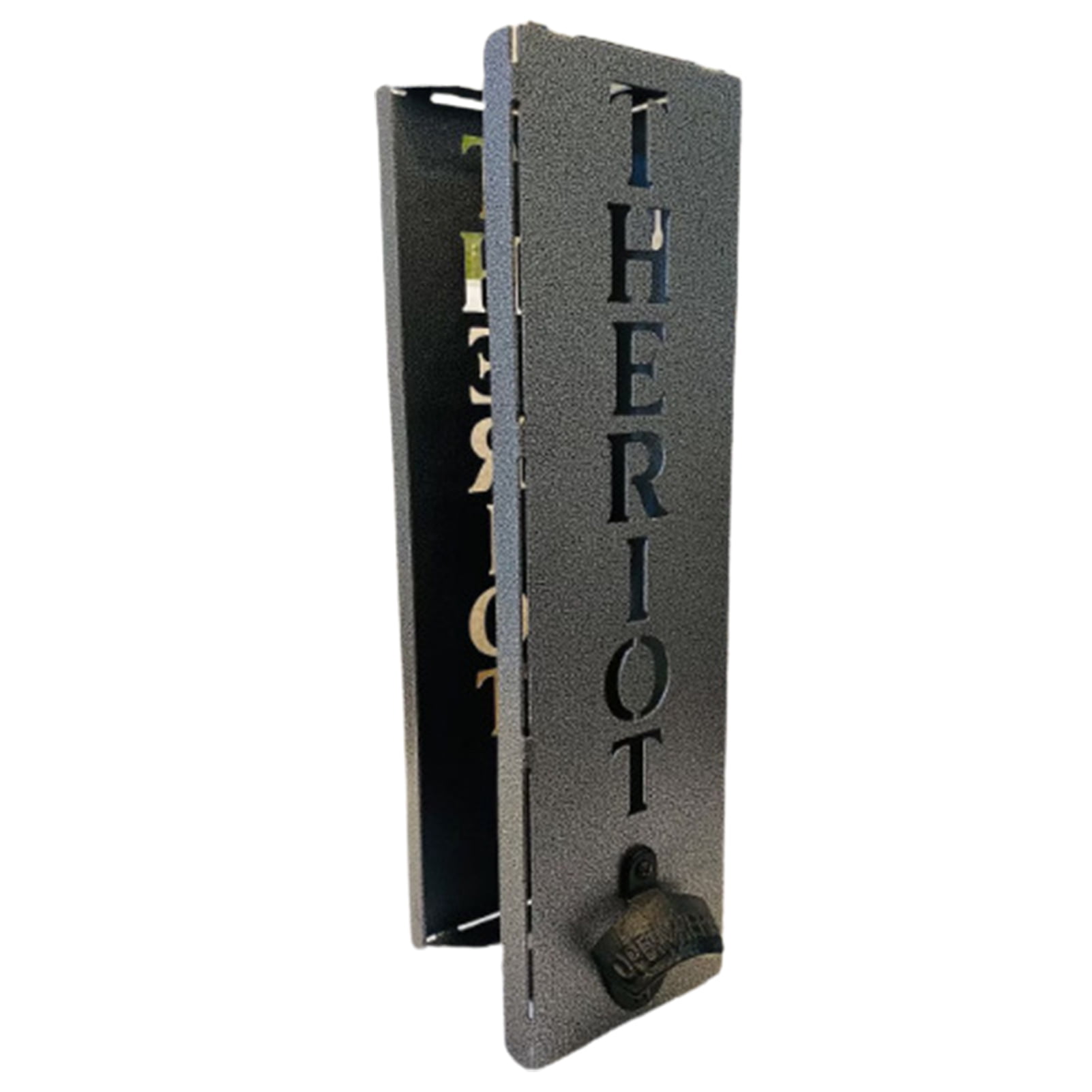 Ludlz Wall Mounted Can Cooler Holder with Bottle Opener Rustproof Corrosion Resistant Easy to Install Wine Can Bottle Opener