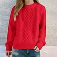 thumbnail image 4 of Fall Outfits for Women 2026 Long Sleeve Warm and cozy all through autumn and winter L Red Fall Top, 4 of 5