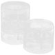 thumbnail image 4 of Caja contenedora de plástico transparente redonda apilable de 5 capas para cosméticos, joyas, cuentas y costura., 4 of 8