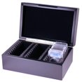 thumbnail image 4 of Caja de almacenamiento para monedas Guardhouse de madera negro mate, 30 compartimentos, 4 of 8