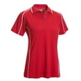 thumbnail image 6 of Expert Brand Women's Oxymesh™ Dry Fit Athletic Malibu Polo Shirt, Red, XL, 6 of 7