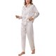 thumbnail image 1 of Gibobby Pijama de algodón para mujer Pijamas populares cómodos femeninos de la Pijamas de seda personalizados de la mujer(A,XL), 1 of 4