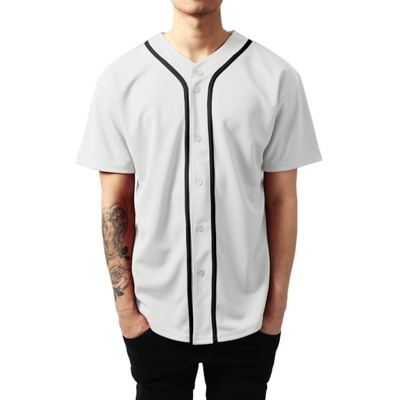 Ma Croix Mens Baseball Jersey Button Shirt Active Sportswear