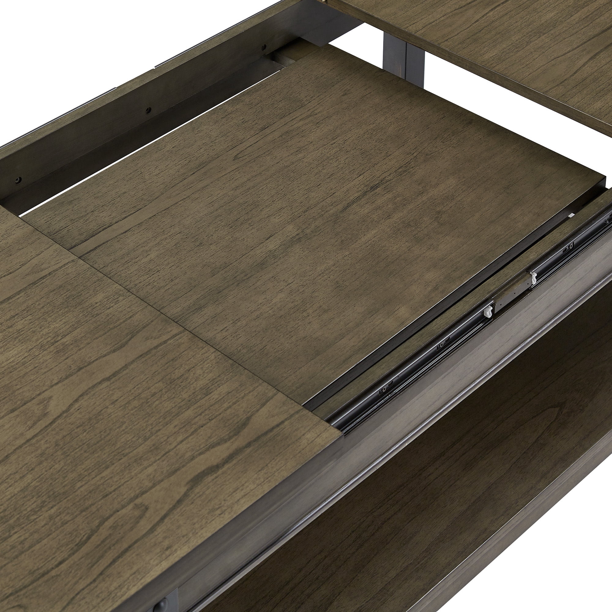 Weston Home Niccola Wood Finish Lift-Top Coffee Table, Antique Gray