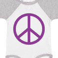 thumbnail image 4 of Inktastic Purple Peace Sign Boys or Girls Baby Bodysuit, 4 of 5