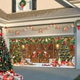 thumbnail image 2 of Christmas Banner Garage Door Decorations, Winter Rustic Barn Door Xmas Tree Ball Snowflake Garage Door Cover Banner, Happy New Year Family Holiday Party Decor Photography Backdrops Banner Cover 13X6FT, 2 of 5