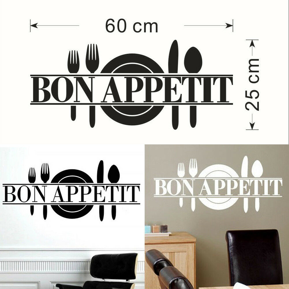 Restaurant Wall Sticker Decal Removable Vinyl Sticker Decor French
