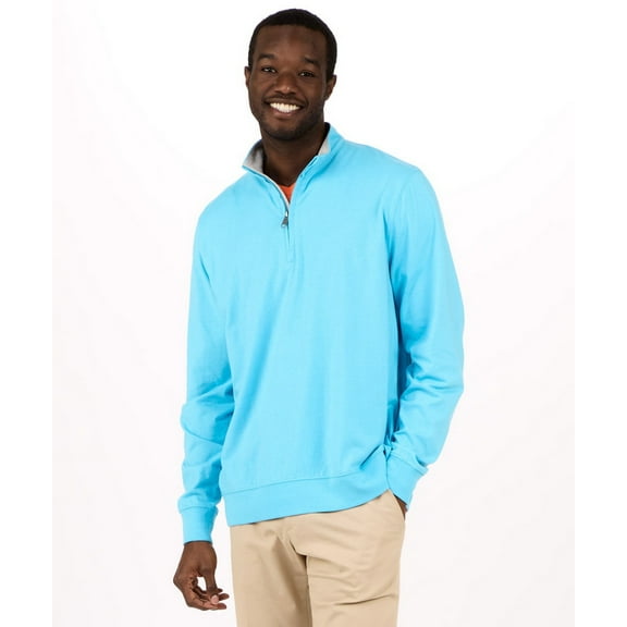 Boxercraft BM5205 Men's Alumni Qtr Zip-Pacific Blue-S