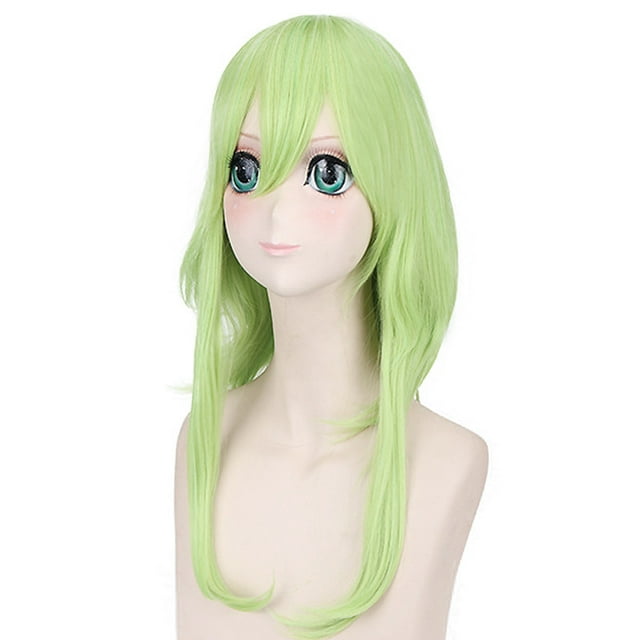Peluca para cosplay Vocaloids V Gumis, pelo sintético, 60 cm