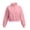 Pink, variant on AKOEE Girls' Crop Sweatshirts Half Zip Plain Pullover Cotton Long Sleeve 5-16Y Sports Casual Loose Fall Tops (9-10 Years, Purple)
