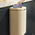 thumbnail image 3 of Ruiboury Eco-friendly Hanging Kitchen Garbage Can Efficient Waste Disposal Durable black 8L, 3 of 6