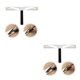 thumbnail image 1 of Minnieouse Regla para cejas Medida de acero inoxidable Plantillas portátiles Reutilizable Plantilla de posicionamiento de tres puntos Medición Tipo 1 2Conjunto, 1 of 6