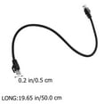 thumbnail image 2 of EXHUMKY 2Ud Cable Patch Cat6 Negro Para Red Doméstica Con Material De Aluminio Y Cobre, 2 of 8