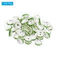 thumbnail image 3 of Unique Bargains 10mm Spacer Beads, 100pcs Bead Spacers Rhinestone Round Bulk Beads for Jewelry Making, Green, 3 of 5