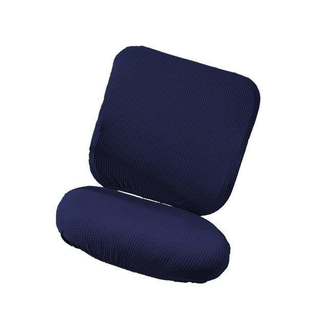 Guardoinrt Soft and Breathable Swivel Chair Cover Seating Experience Blue Backrest + Cushion Cover 1Set