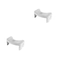 thumbnail image 4 of Monstrate PP Foot Rest Adults Stable And Furniture PP Toilet Easy Stools Space-saving Foldable Access Design Bathroom Side blanco 2piezas, 4 of 6
