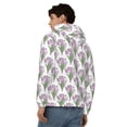 thumbnail image 4 of Kdxio Tulips Flowers Print Men Hoodies Casual Hoodies for Men with Zip Pockets Full Zip Long Sleeve Sweatshirt Sports Hooded Jacket-3X-Large, 4 of 5