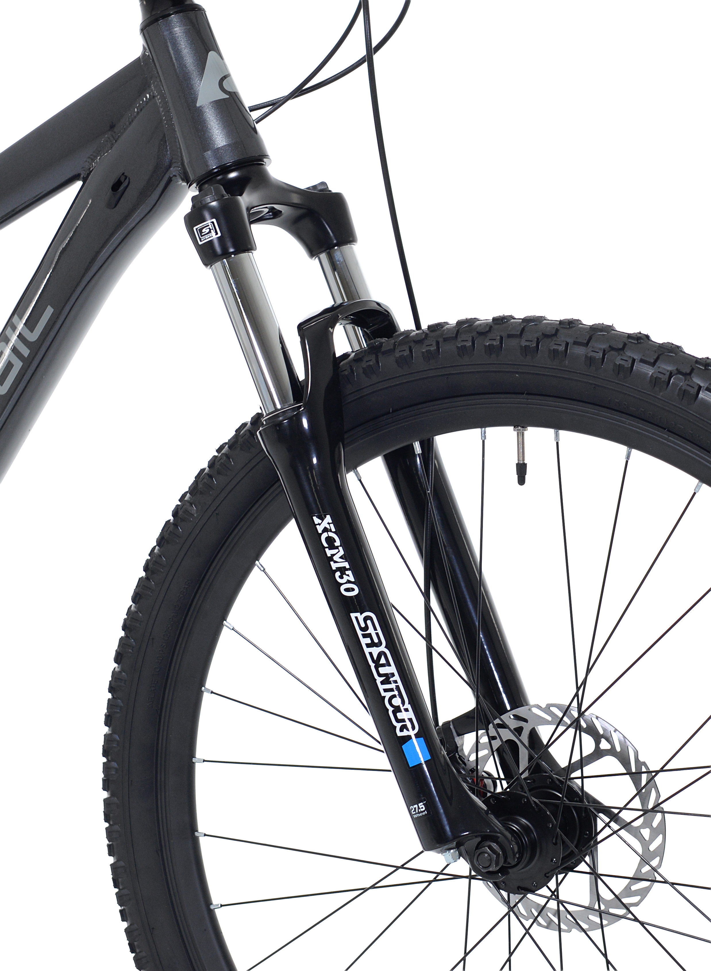 Bicicleta de montaña Timber, ruedas de 27.5 pulgadas, cuadro mediano de 17 pulgadas, para estaturas de 5'3" a 5'8", color negro, unisex 7