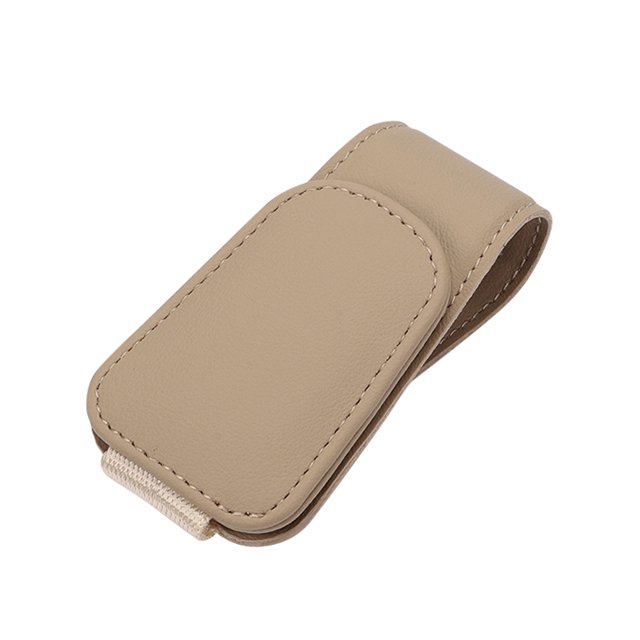Sunglasses Holders For Car Sun Visor, Magnetic Leather Glasses Eyeglass Hanger Clip For Car, Business Card Clip Eyeglasses Mount Car Visor Accessories