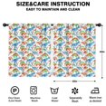 thumbnail image 2 of Blackout Kids Curtains,White Colorful Dinosaurs Pattern Childrens Insulated Curtains Set Of 2,Bedroom Essentials,Toddler Room Decor 52"x63", 2 of 5