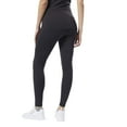 thumbnail image 4 of Reebok Womens Solid Compression Athletic Pants, Black, Maternity, X-Small, 4 of 5