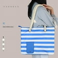 thumbnail image 4 of Bolso de mano NQ de lona para playa con compartimento aislado y dispensador oculto azul, 4 of 4