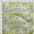 thumbnail image 4 of oneOone Cotton Jersey Light Green Fabric Floral Floral With Texture Sewing Craft Projects Fabric Prints By Yard 58 Inch Wide, 4 of 4