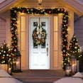 thumbnail image 4 of Festive Christmas Door Cover, Large Hanging Tapestry for a Welcoming Holiday Entryway, Double-Sided Print for Indoor Party and Home Decor, Easy Installation with Rod Pocket or Clips, 70.8*35.4in, H, 4 of 8