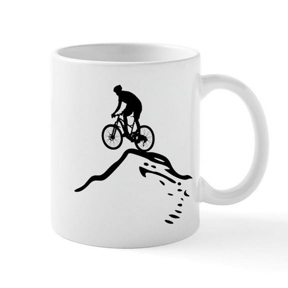 CafePress - Mountain Bike - 11 oz Ceramic Mug - Novelty Coffee Tea Cup