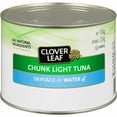 thumbnail image 2 of Clover Leaf Chunk Light Tuna in Water, Premium Wild-Caught Protein for Foodservice, 1.88kg (66.5 oz) Cans, Bulk Case of 6, 2 of 3