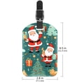 thumbnail image 6 of Square 2Pack PU Leather Merry Chrismas Cruise Luggage Tag with Privacy Cover and Name ID Tag for Travel Handbags Backpacks Luggage Tags, 6 of 6