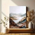 thumbnail image 6 of Misty Mountain Lake Landscape Canvas Print Wall Art for Living Room Bedroom Office Study, 6 of 8