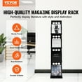 thumbnail image 2 of VEVOR Foldable Magazine Display Rack, 4-Tier Brochure Literature Display Stand, Portable Catalog Brochure Holder Stand with Carrying Bag for Office Trade Show Exhibitions, 4 Pockets, 2 of 9