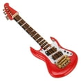 thumbnail image 4 of Broche de Guitarra Eléctrica en Miniatura Bling Bling de Madera Roja para Amantes de la Música, 4 of 12