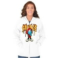 thumbnail image 4 of Urban Streetwear Smurf Savage Cartoon Zip Up Hoodie Men's Women's Brisco Brands S, 4 of 5