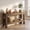 Brown, variant on Fnova 63" Farmhouse Console Table, Entryway Table with 2-Tier Storage Shelves, Wood Sofa Table for Living Room, Hallway, Foyer, Black