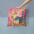 thumbnail image 2 of Carolines Treasures BB9787PW1414 Welsh Terrier Love Fabric Decorative Pillow  14Hx14W multicolor, 2 of 4