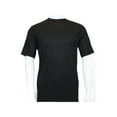 thumbnail image 2 of Men Dressy T-Shirt Log-In Uomo Soft Crew Neck Silky Short Sleeves 218 Black, 2 of 2