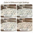thumbnail image 7 of ODIKA 4'x6' Washable Area Rug Wave Interlocking Mosaic Beige Neutral Abstract Geometric Refined Structured for Home Office, Under Desk, Non-Slip Chair-Friendly, Flatwoven, 7 of 7